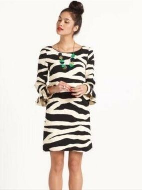 Kate Spade Andorra Zebra Striped Dress Size 6 NWOT